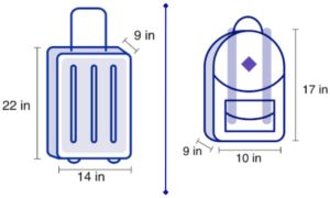 United Airlines Baggage Allowance 2024 carry on size limits