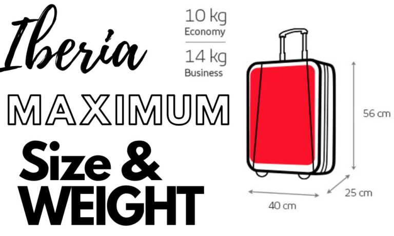 Iberia Airlines Baggage Allowance 2024 Carry on size Policy